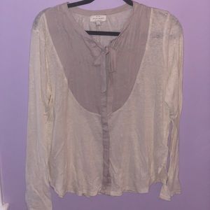 Lucky brand white blouse